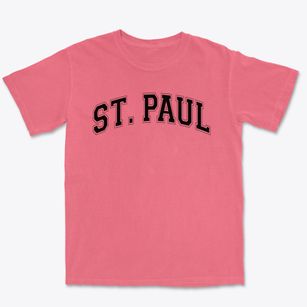 Saint Paul Lutheran School Varsity Arch Premium Heavyweight T-shirt