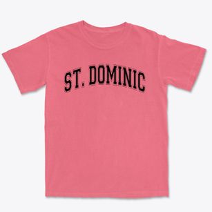 Saint Dominic School Varsity Arch Premium Heavyweight T-shirt