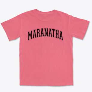 Maranatha Christian School Varsity Arch Premium Heavyweight T-shirt