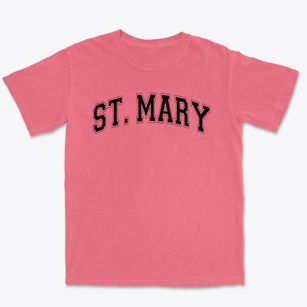 St Mary Parish Varsity Arch Premium Heavyweight T-shirt