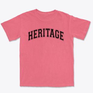 Heritage Elementary School Varsity Arch Premium Heavyweight T-shirt