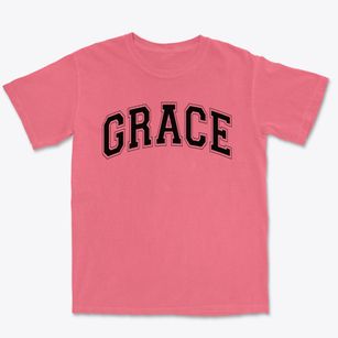 Grace Christian School Varsity Arch Premium Heavyweight T-shirt