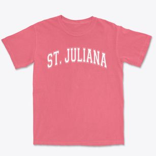 Saint Juliana School Varsity Arch Premium Heavyweight T-shirt