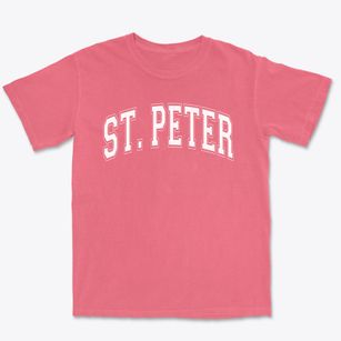 Saint Peter School Varsity Arch Premium Heavyweight T-shirt