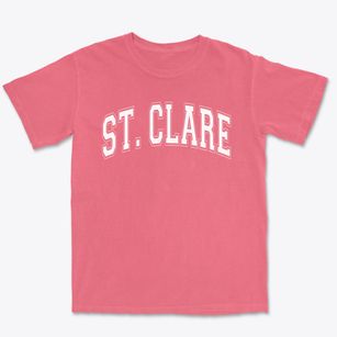 Saint Clare School Varsity Arch Premium Heavyweight T-shirt