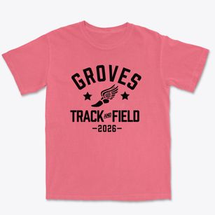 Groves Elementary School Track and Field Premium Heavyweight T-shirt