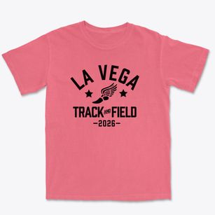 La Vega High School Track and Field Premium Heavyweight T-shirt