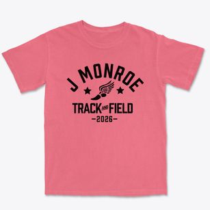 J Monroe Elementary School Track and Field Premium Heavyweight T-shirt