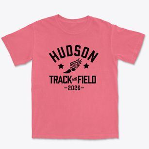 Hudson Middle School Track and Field Premium Heavyweight T-shirt