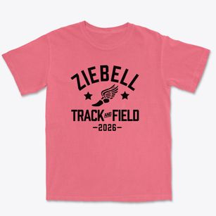 Ziebell Elementary School Track and Field Premium Heavyweight T-shirt