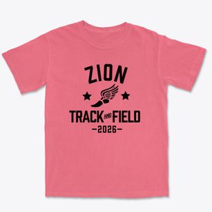 Zion Lutheran Academy Track and Field Premium Heavyweight T-shirt