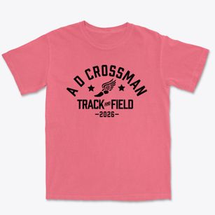 A D Crossman Elementary School Track and Field Premium Heavyweight T-shirt