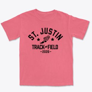St Justin Parish Track and Field Premium Heavyweight T-shirt