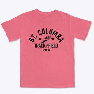Saint Columba Elementary School Track and Field Premium Heavyweight T-shirt