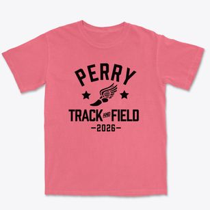 Perry Elementary School Track and Field Premium Heavyweight T-shirt
