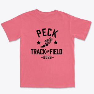 Peck School Track and Field Premium Heavyweight T-shirt
