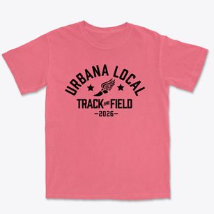 Urbana Local Intermediate School Track and Field Premium Heavyweight T-shirt