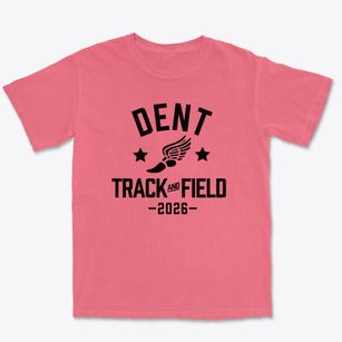 Dent Middle School Track and Field Premium Heavyweight T-shirt