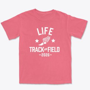 Life Christian Academy Track and Field Premium Heavyweight T-shirt