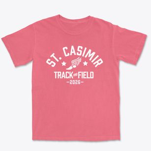 Saint Casimir Parish High School Track and Field Premium Heavyweight T-shirt