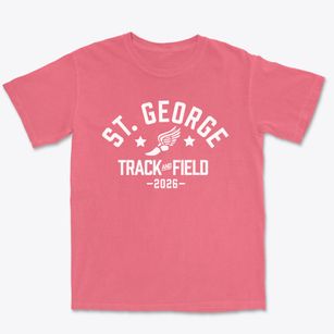 Saint George Academy Track and Field Premium Heavyweight T-shirt
