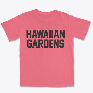 Hawaiian Gardens California Classic Block Premium Heavyweight T-shirt