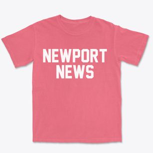 Newport News Virginia Classic Block Premium Heavyweight T-shirt