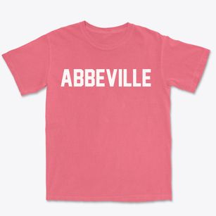 Abbeville Alabama Classic Block Premium Heavyweight T-shirt