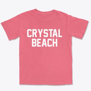 Crystal Beach New York Classic Block Premium Heavyweight T-shirt