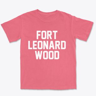 Fort Leonard Wood Missouri Classic Block Premium Heavyweight T-shirt