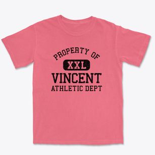 Vincent California Athletic Dept Premium Heavyweight T-shirt
