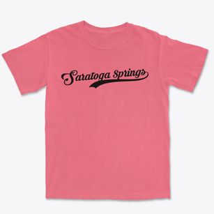 Saratoga Springs New York Vintage Team Premium Heavyweight T-shirt
