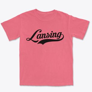 Lansing Michigan Vintage Team Premium Heavyweight T-shirt