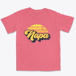 Napa California Sublime Sunset Premium Heavyweight T-shirt
