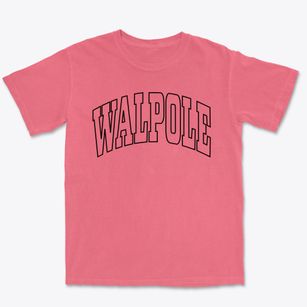 Walpole Massachusetts Trendy Block Premium Heavyweight T-shirt