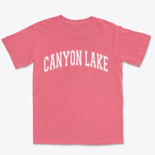 Canyon Lake Texas Varsity Premium Heavyweight T-shirt