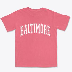 Baltimore Maryland Varsity Premium Heavyweight T-shirt