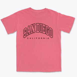 San Diego California Inline Premium Heavyweight T-shirt