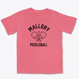 Mallory West Virginia Pickleball Premium Heavyweight T-shirt