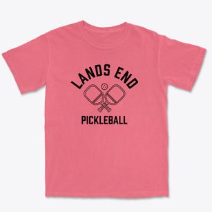 Lands End Massachusetts Pickleball Premium Heavyweight T-shirt