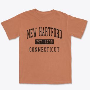 New Hartford Connecticut Classic Established Premium Heavyweight T-shirt