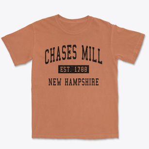 Chases Mill New Hampshire Classic Established Premium Heavyweight T-shirt
