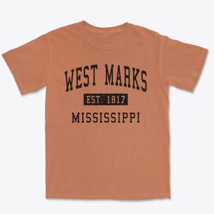 West Marks Mississippi Classic Established Premium Heavyweight T-shirt