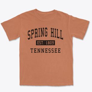 Spring Hill Tennessee Classic Established Premium Heavyweight T-shirt