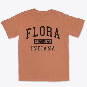 Flora Indiana Classic Established Premium Heavyweight T-shirt
