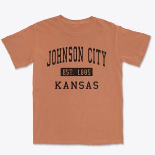 Johnson City Kansas Classic Established Premium Heavyweight T-shirt