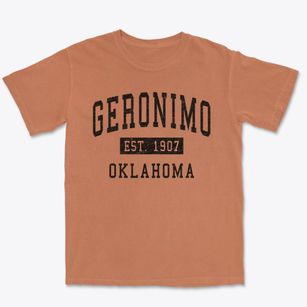 Geronimo Oklahoma Classic Established Premium Heavyweight T-shirt