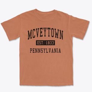 Mcveytown Pennsylvania Classic Established Premium Heavyweight T-shirt