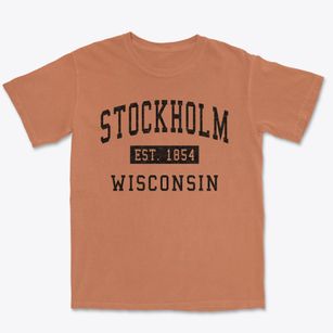 Stockholm Wisconsin Classic Established Premium Heavyweight T-shirt