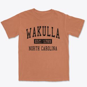 Wakulla North Carolina Classic Established Premium Heavyweight T-shirt